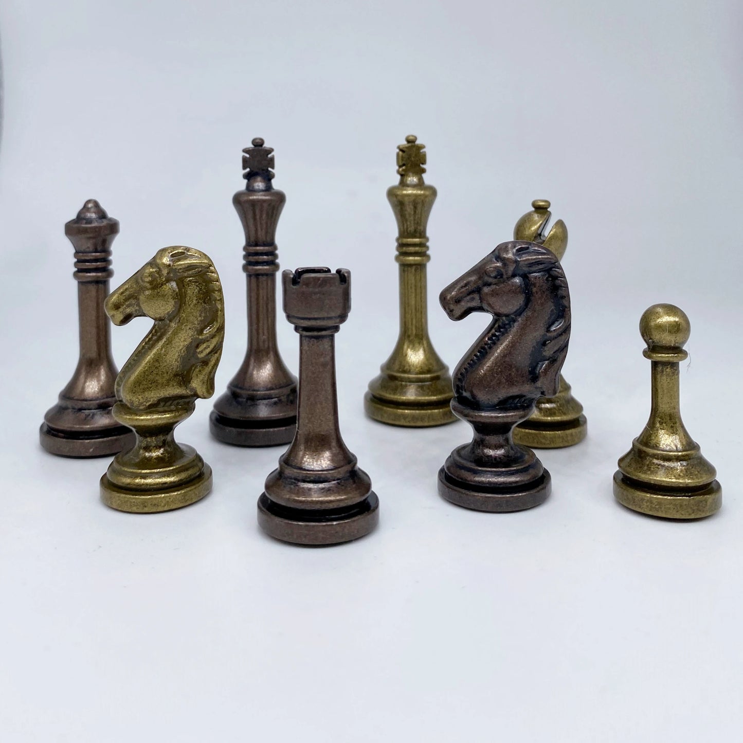 2.5" Glorious Metal Chess Pieces - Chess collection, Metal chess pieces, Chess set, Chess collector's items